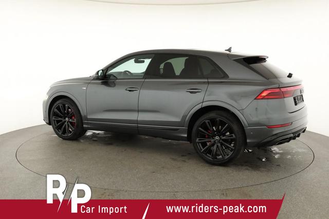 Audi Q8 50 TDI quattro qu S-LINE, Standheizung, HuD, Luft, Pano, B&O, 23-Zoll, AHK, Leder, AreaView, Optik schwarz 