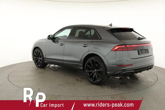 Audi Q8 50 TDI quattro qu S-LINE, Standheizung, HuD, Luft, Pano, B&O, 23-Zoll, AHK, Leder, AreaView, Optik schwarz 