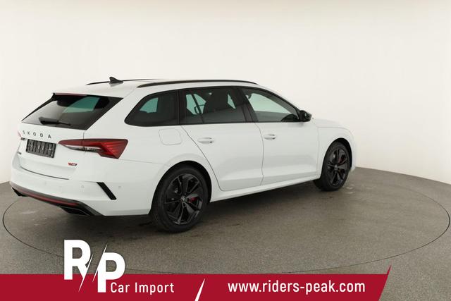 Skoda Octavia Combi 2.0 TSI 195 kW RS DSG, Pano, Standheizung, AHK, Navi, Matrix, Canton, Side, Winter, 5 J.-Garantie 