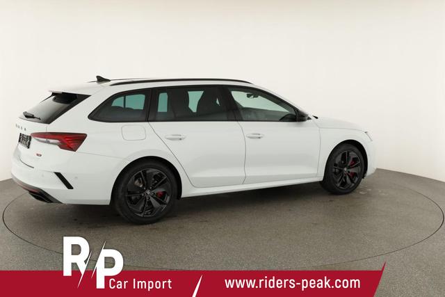 Skoda Octavia Combi 2.0 TSI 195 kW RS DSG, Pano, Standheizung, AHK, Navi, Matrix, Canton, Side, Winter, 5 J.-Garantie 