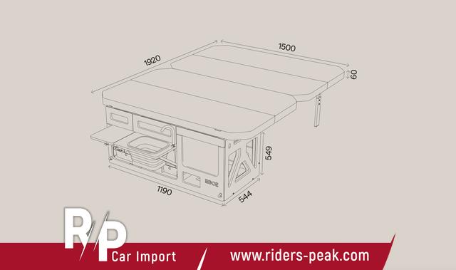 Volkswagen T6 Kombi T6.1 KR 2,0 TDI Camper Aufstelldach "RIDERS PEAK Edition" 