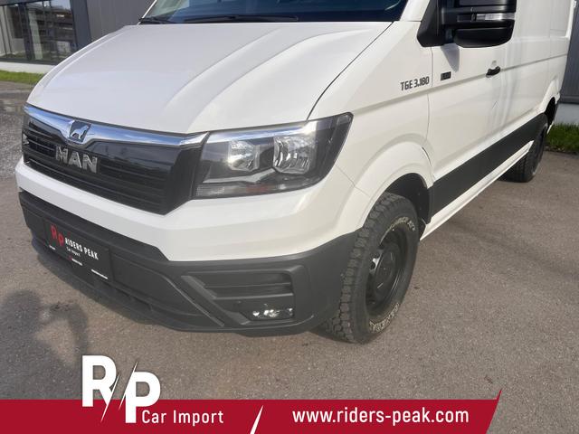 MAN TGE Kastenwagen 3.180/L3H3/Allrad/177 PS/H&ouml;herlegung+3,5 t AHK inkl. Auflastung!!! 