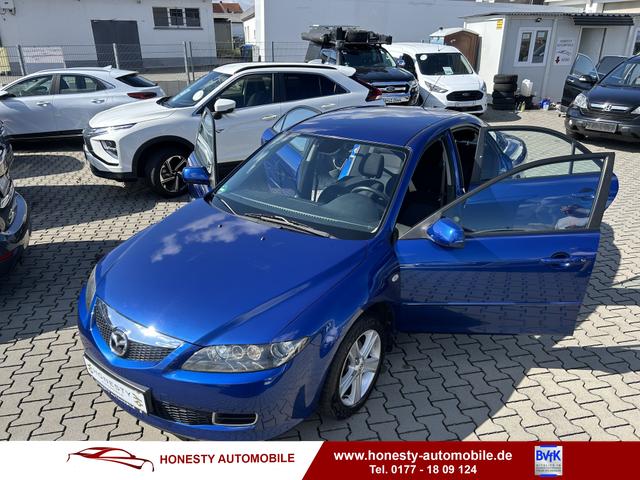 Mazda Mazda6 4-Türer - 6 1.8 Exclusive*ABS*DIGITALER SERVICENACHWEIS*TECHNISCH SUPER ZUSTAND*VERGLASUNG GETÖNT*5 GANG*CD-PLAYER*KLIMAAUTOMATIK*MULTIFUNKTIONSLENKRAD*ELEKTR.BREMSKRAFTVERTEILUNG*DSC*TEMPOMAT*SEITENAIRBAG VORN*AUßENSPIEGEL ELEKTR.VERSTELL U.HEIZBAR*3XSCHLÜSSEL*
