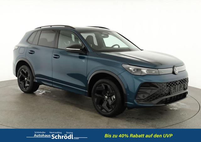 Volkswagen Tiguan - 2.0 TDI 142 kW 4Motion R-Line DSG 4M Black, Pano, IQ.Light, AHK, Navi, Side, AreaView, sofort