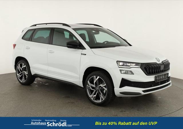 Skoda Karoq - Sportline 4x4 2.0 TSI DSG Sportline, Pano, AHK, Navi, Matrix, Side, 5 J.-Garantie
