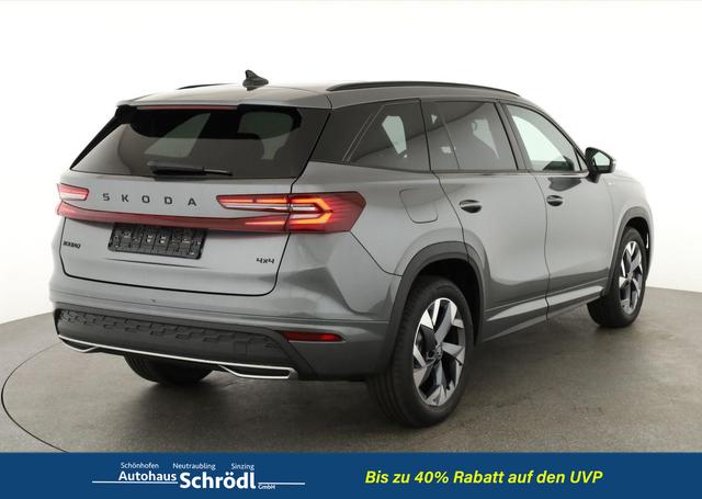 Skoda Kodiaq 2.0 TDI 142 kW 4x4 Sportline DSG Sportline, Pano, AHK, Navi, Matrix, el. Klappe, Side, 19-Zoll 