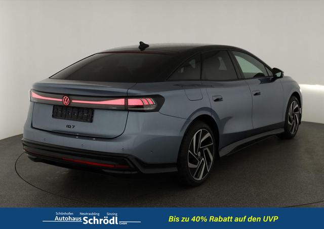 Volkswagen ID.7 Pro 210 kW Black, HuD, IQ.Light, IQ.Drive, AreaView, Side, 20-Zoll 