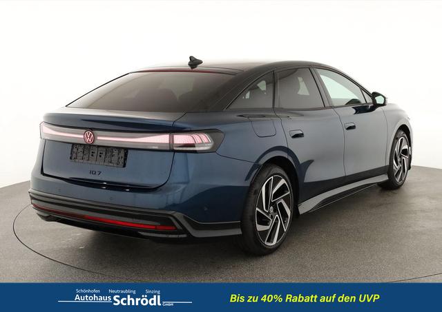 Volkswagen ID.7 Pro 210 kW Black, AHK, HuD, IQ.Light, IQ.Drive, AreaView, Side, 20-Zoll 