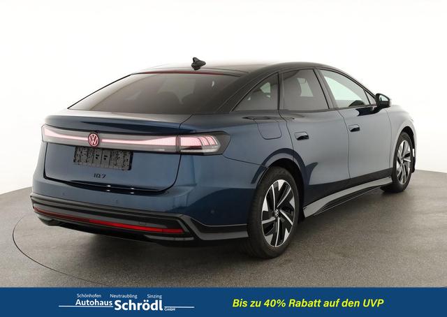 Volkswagen ID.7 Pro 210 kW Black, AHK, HuD, IQ.Light, IQ.Drive, AreaView, Side, 19-Zoll 