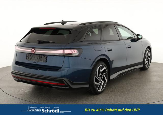 Volkswagen ID.7 Tourer Pro 210 kW Black, AHK, HuD, IQ.Light, IQ.Drive, AreaView, Side, 20-Zoll 