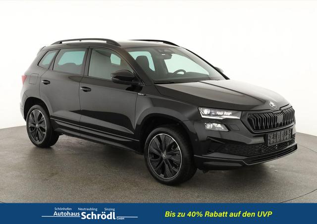 Skoda Karoq - Sportline 1.5 TSI DSG Sportline, Pano, AHK, Navi, CANTON, Matrix, AreaView, Side, el. Klappe, FS-beheizbar, 5 J.-Garantie
