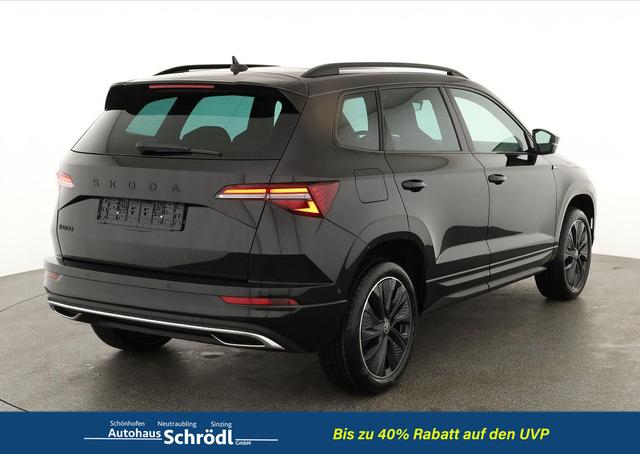 Skoda Karoq Sportline 1.5 TSI DSG Sportline, Pano, AHK, Navi, CANTON, Matrix, AreaView, Side, el. Klappe, FS-beheizbar, 5 J.-Garantie 