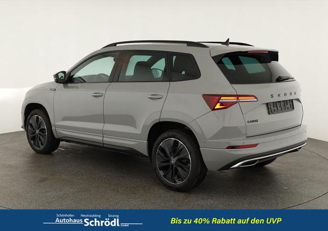 Skoda Karoq Sportline 1.5 TSI DSG Sportline, Pano, AHK, Navi, CANTON, Matrix, AreaView, Side, el. Klappe, FS-beheizbar, 5 J.-Garantie 