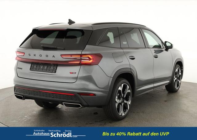 Skoda Kodiaq 2.0 TSI 195 kW 4x4 RS DSG RS, AHK, Navi, Matrix, Canton, Side, FS-beheizbar, el. Klappe, Kamera, 20-Zoll, 5 J.-Garantie 