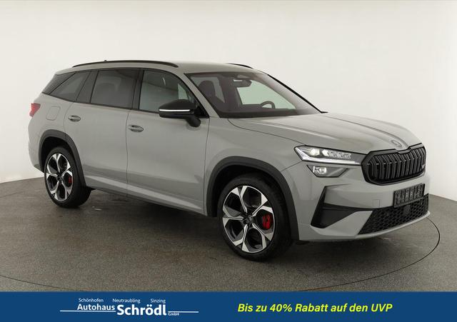 Skoda Kodiaq - 2.0 TSI 195 kW 4x4 RS DSG RS, AHK, Navi, Matrix, Canton, Side, FS-beheizbar, el. Klappe, Kamera, 20-Zoll, 5 J.-Garantie