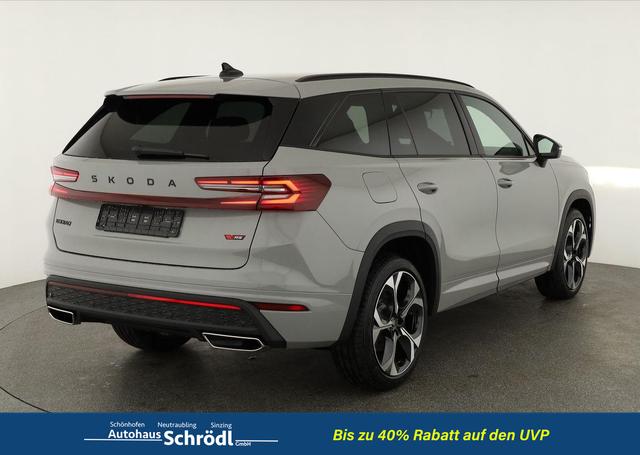 Skoda Kodiaq 2.0 TSI 195 kW 4x4 RS DSG RS, AHK, Navi, Matrix, Canton, Side, FS-beheizbar, el. Klappe, Kamera, 20-Zoll, 5 J.-Garantie 