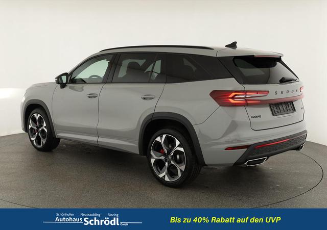 Skoda Kodiaq 2.0 TSI 195 kW 4x4 RS DSG RS, AHK, Navi, Matrix, Canton, Side, FS-beheizbar, el. Klappe, Kamera, 20-Zoll, 5 J.-Garantie 