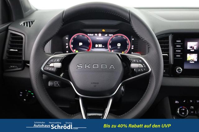 Skoda Karoq Sportline 1.5 TSI DSG Sportline, AHK, Navi, CANTON, Matrix, AreaView, Side, Kamera, el. Klappe, FS-beheizbar, 5 J.-Garantie 