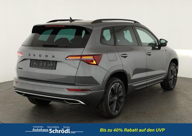 Skoda Karoq Sportline 1.5 TSI DSG Sportline, Pano, AHK, Navi, CANTON, Matrix, AreaView, Side, el. Klappe, FS-beheizbar, 5 J.-Garantie 