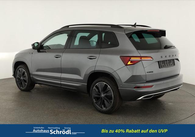Skoda Karoq Sportline 1.5 TSI DSG Sportline, Pano, AHK, Navi, CANTON, Matrix, AreaView, Side, el. Klappe, FS-beheizbar, 5 J.-Garantie 
