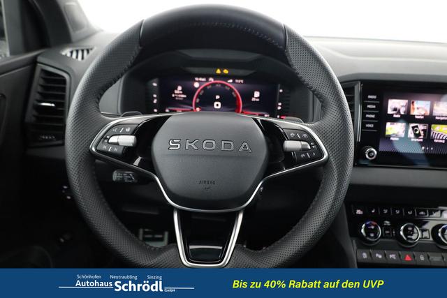 Skoda Karoq Sportline 1.5 TSI DSG Sportline, AHK, Navi, CANTON, Matrix, AreaView, Side, Kamera, el. Klappe, FS-beheizbar, 5 J.-Garantie 