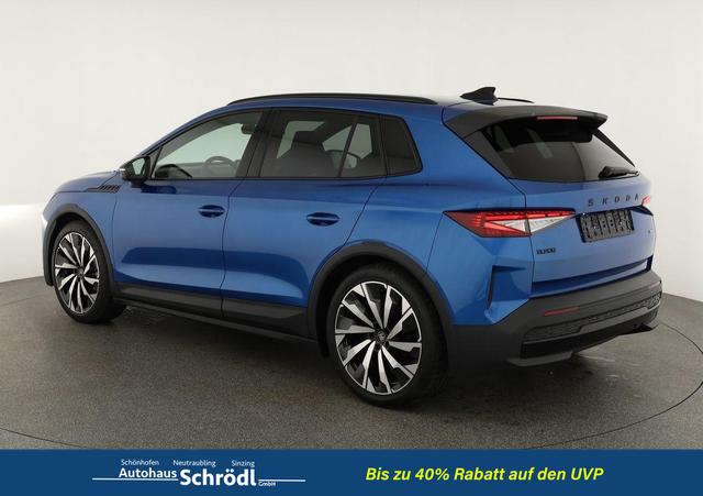 Skoda Elroq 85 x Sportline 85x Sportline, AHK, Matrix, W&auml;rmepumpe, 21-Zoll, Navi, el. Klappe, FS-beheizbar 