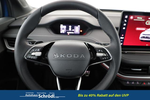 Skoda Elroq 85 x Sportline 85x Sportline, AHK, Matrix, W&auml;rmepumpe, 21-Zoll, Navi, el. Klappe, FS-beheizbar 