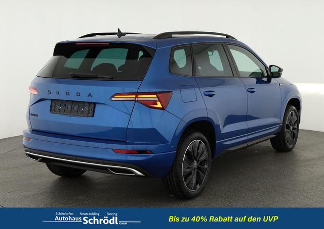 Skoda Karoq Sportline 1.5 TSI DSG Sportline, Pano, AHK, Navi, CANTON, Matrix, AreaView, Side, el. Klappe, FS-beheizbar, 5 J.-Garantie 