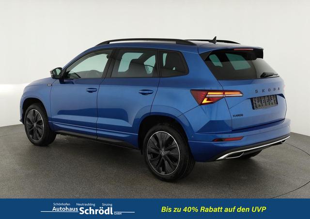Skoda Karoq Sportline 1.5 TSI DSG Sportline, Pano, AHK, Navi, CANTON, Matrix, AreaView, Side, el. Klappe, FS-beheizbar, 5 J.-Garantie 