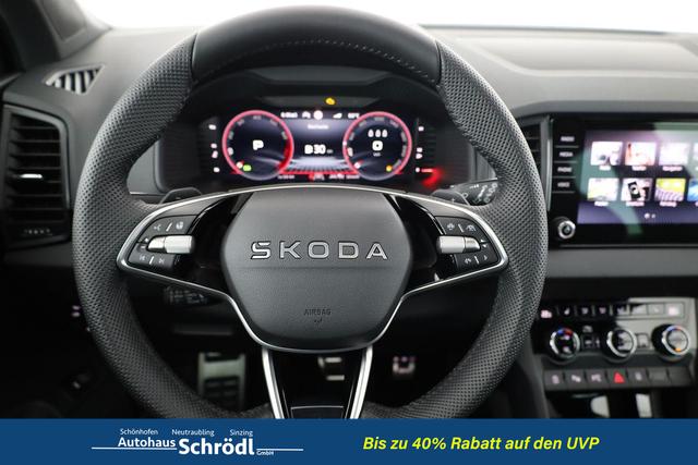 Skoda Karoq Sportline 1.5 TSI DSG Sportline, Pano, AHK, Navi, CANTON, Matrix, AreaView, Side, el. Klappe, FS-beheizbar, 5 J.-Garantie 