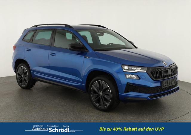 Skoda Karoq - Sportline 1.5 TSI DSG Sportline, AHK, Navi, CANTON, Matrix, AreaView, Side, Kamera, el. Klappe, FS-beheizbar, 5 J.-Garantie