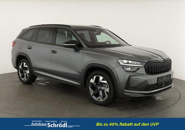 Skoda Kodiaq - 2.0 TSI 150 kW 4x4 Sportline DSG Sportline, Pano, AHK, Navi, Matrix, Canton, Side, FS-beheizbar, el. Klappe, Kamera, 19-Zoll, 5 J.-Garantie