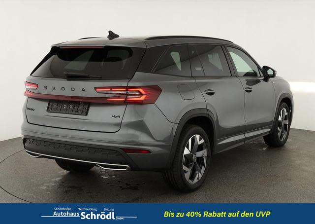 Skoda Kodiaq 2.0 TSI 150 kW 4x4 Sportline DSG Sportline, Pano, AHK, Navi, Matrix, Canton, Side, FS-beheizbar, el. Klappe, Kamera, 19-Zoll, 5 J.-Garantie 