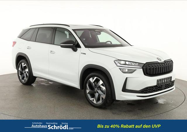 Skoda Kodiaq - 2.0 TSI 150 kW 4x4 Sportline DSG Sportline, Pano, AHK, Navi, Matrix, Canton, Side, FS-beheizbar, el. Klappe, Kamera, 19-Zoll, 5 J.-Garantie