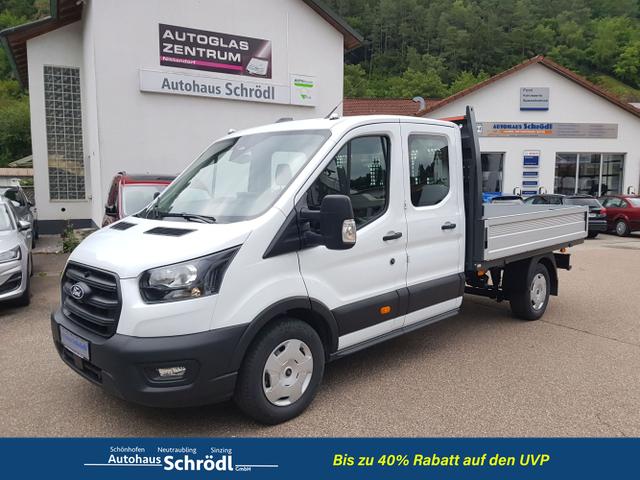 Ford Transit - Pritsche Doppelkabine Trend 350 L3 2,0 Ltr. - 130 PS AHK 7-SITZER DAB
