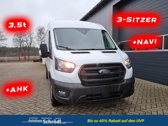 Ford Transit - L3H2 2.0 TDCi 130PS Trend 3,5t 3-Sitzer AHK Klima Navi Bluetooth DAB Frontscheibe beheizb. PDC v+h Rückf.Kamera Tempomat