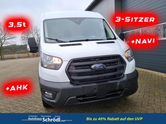 Ford Transit - L2H2 2.0 TDCi 130PS Trend 3,5t 3-Sitzer AHK Klima Navi Bluetooth DAB Frontscheibe beheizb. PDC v+h Rückf.Kamera Tempomat