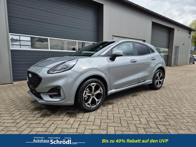 Ford Puma - ST-Line 1.0 EcoBoost Hybrid 125PS Automatik NEUES MODELL Klimaautomatik Sitzheizung Lenkradheizung Frontscheibe beheizb. Ford-Navi SYNC4 Bluetooth Apple CarPlay Android Auto Rückf.Kamera PDC 17-LM