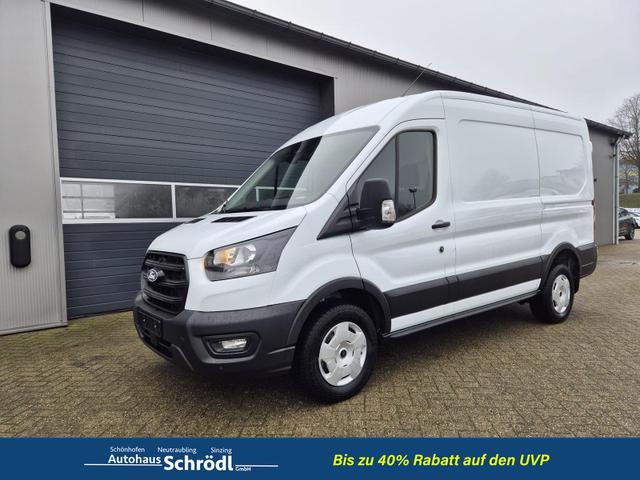Ford Transit - L2H2 2.0 EcoBlue 165PS Trend Heckantrieb 3,5t 2-Sitzer AHK Sitzheizung Lenkradheizung Frontscheibe beheizb. Klimaautomatik PDC v+h Rückf.Kamera Bluetooth DAB Apple CarPlay Android Auto Tempomat Ganzj.Reifen
