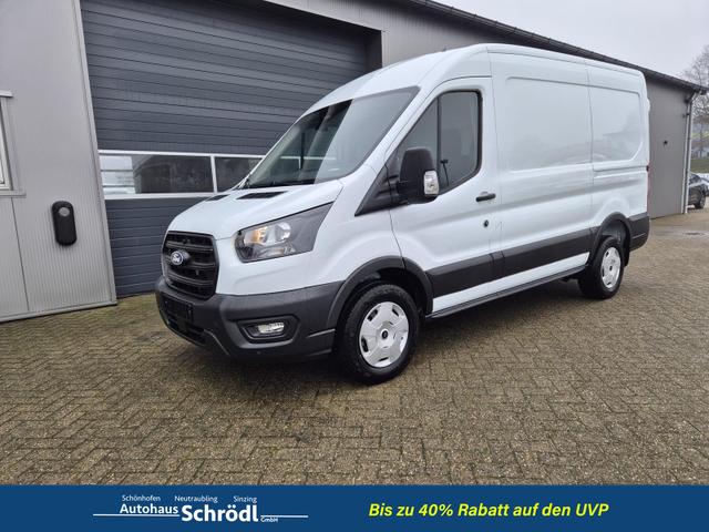 Ford Transit - L2H2 2.0 EcoBlue 130PS Trend 3,5t 3-Sitzer AHK Sitzheizung Lenkradheizung Frontscheibe beheizb. Klimaautomatik Bluetooth DAB Apple CarPlay Android Auto PDC v+h Rückf.Kamera Tempomat