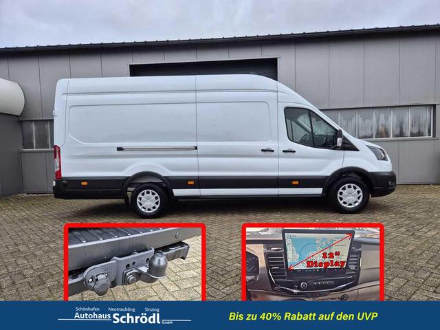 Ford Transit 350 L4H3 2.0 EcoBlue 130PS Trend Heckantrieb 3,5t 2-Sitzer AHK Sitzheizung Frontscheibe beheizb. Klimaautomatik Navi PDC v+h Bluetooth DAB Apple CarPlay Android Auto Tempomat Ganzj.Reifen 