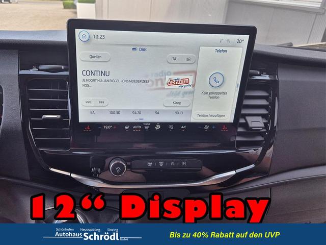 Ford Transit - L2H2 2.0 EcoBlue 130PS Trend 3,5t 2-Sitzer AHK Sitzheizung Lenkradheizung Frontscheibe beheizb. Klimaautomatik PDC v+h Rückf.Kamera Bluetooth DAB Apple CarPlay Android Auto Tempomat Ganzj.Reifen