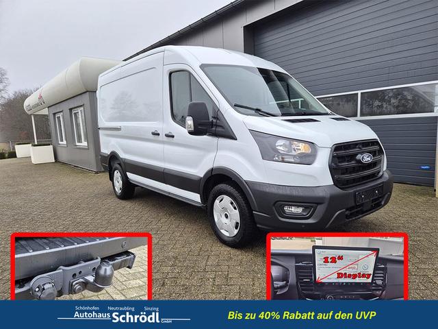 Ford Transit L2H2 2.0 EcoBlue 130PS Trend 3,5t 2-Sitzer AHK Sitzheizung Lenkradheizung Frontscheibe beheizb. Klimaautomatik PDC v+h Rückf.Kamera Bluetooth DAB Apple CarPlay Android Auto Tempomat Ganzj.Reifen 