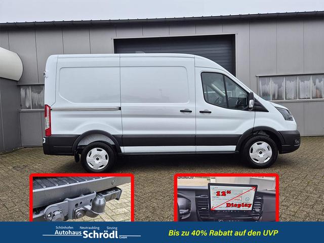Ford Transit L2H2 2.0 EcoBlue 130PS Trend 3,5t 3-Sitzer AHK Sitzheizung Lenkradheizung Frontscheibe beheizb. Klimaautomatik Bluetooth DAB Apple CarPlay Android Auto PDC v+h Rückf.Kamera Tempomat 