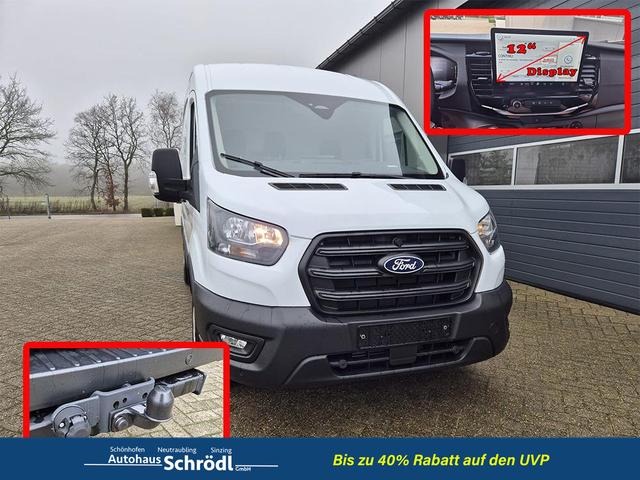 Ford Transit L2H2 2.0 EcoBlue 130PS Trend 3,5t 3-Sitzer AHK Sitzheizung Lenkradheizung Frontscheibe beheizb. Klimaautomatik PDC v+h Rückf.Kamera Bluetooth DAB Apple CarPlay Android Auto Tempomat Ganzj.Reifen 