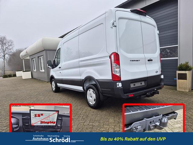 Ford Transit - L2H2 2.0 EcoBlue 130PS Trend 3,5t 3-Sitzer AHK Sitzheizung Lenkradheizung Frontscheibe beheizb. Klimaautomatik Bluetooth DAB Apple CarPlay Android Auto PDC v+h Rückf.Kamera Tempomat