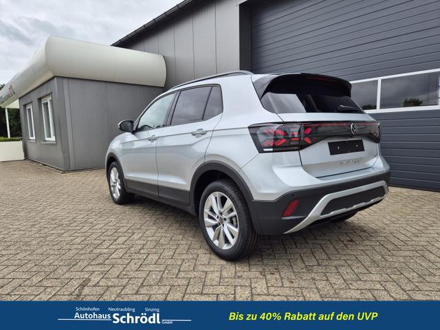 Volkswagen T-Cross 1.0 TSI 116PS DSG Life LED-Matrix-Scheinwerfer Klimaautomatik Sitzheizung PDC R&uuml;ckf.Kamera 17-LM abged.Scheiben 2xKeyless DAB+ Bluetooth Touchscreen Apple CarPlay Android Auto 