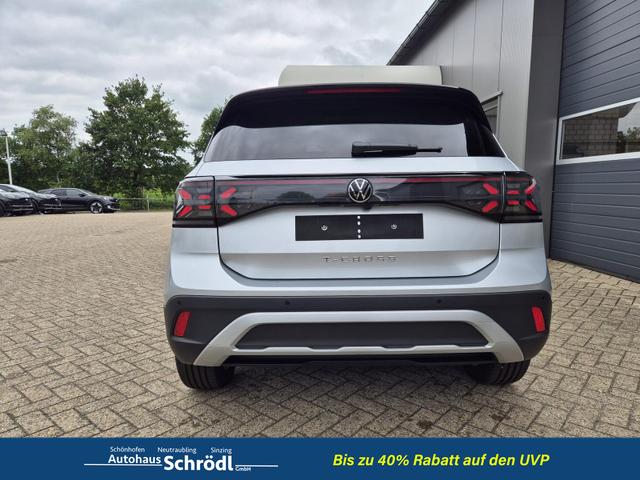 Volkswagen T-Cross 1.0 TSI 116PS DSG Life LED-Matrix-Scheinwerfer Klimaautomatik Sitzheizung PDC R&uuml;ckf.Kamera 17-LM abged.Scheiben 2xKeyless DAB+ Bluetooth Touchscreen Apple CarPlay Android Auto 