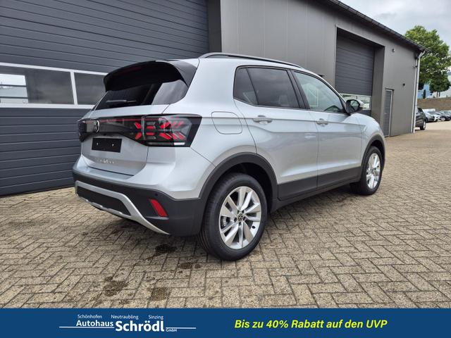 Volkswagen T-Cross 1.0 TSI 116PS DSG Life LED-Matrix-Scheinwerfer Klimaautomatik Sitzheizung PDC R&uuml;ckf.Kamera 17-LM abged.Scheiben 2xKeyless DAB+ Bluetooth Touchscreen Apple CarPlay Android Auto 