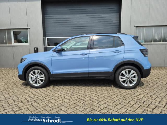 Volkswagen T-Cross 1.0 TSI 116PS DSG Life LED-Matrix-Scheinwerfer Klimaautomatik Sitzheizung PDC R&uuml;ckf.Kamera 17-LM abged.Scheiben 2xKeyless DAB+ Bluetooth Touchscreen Apple CarPlay Android Auto 